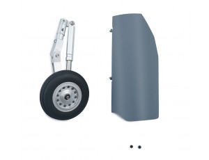 Xfly-Model Alpha Grey 80mm EDF Jet Main Landing Gear Part With Gear Door - Left